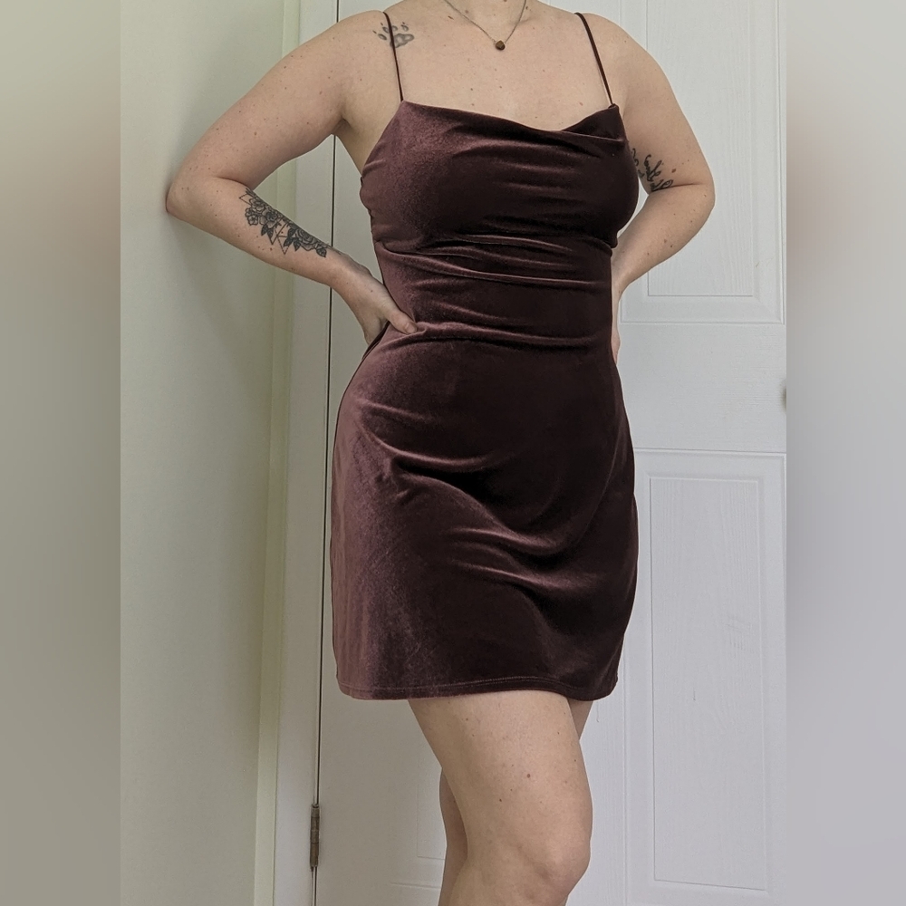 Abercrombie & Fitch velvet mini dress
